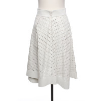 Tod's Skirt Leather in Cream