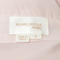 Marchesa Silk dress in pink / dark blue