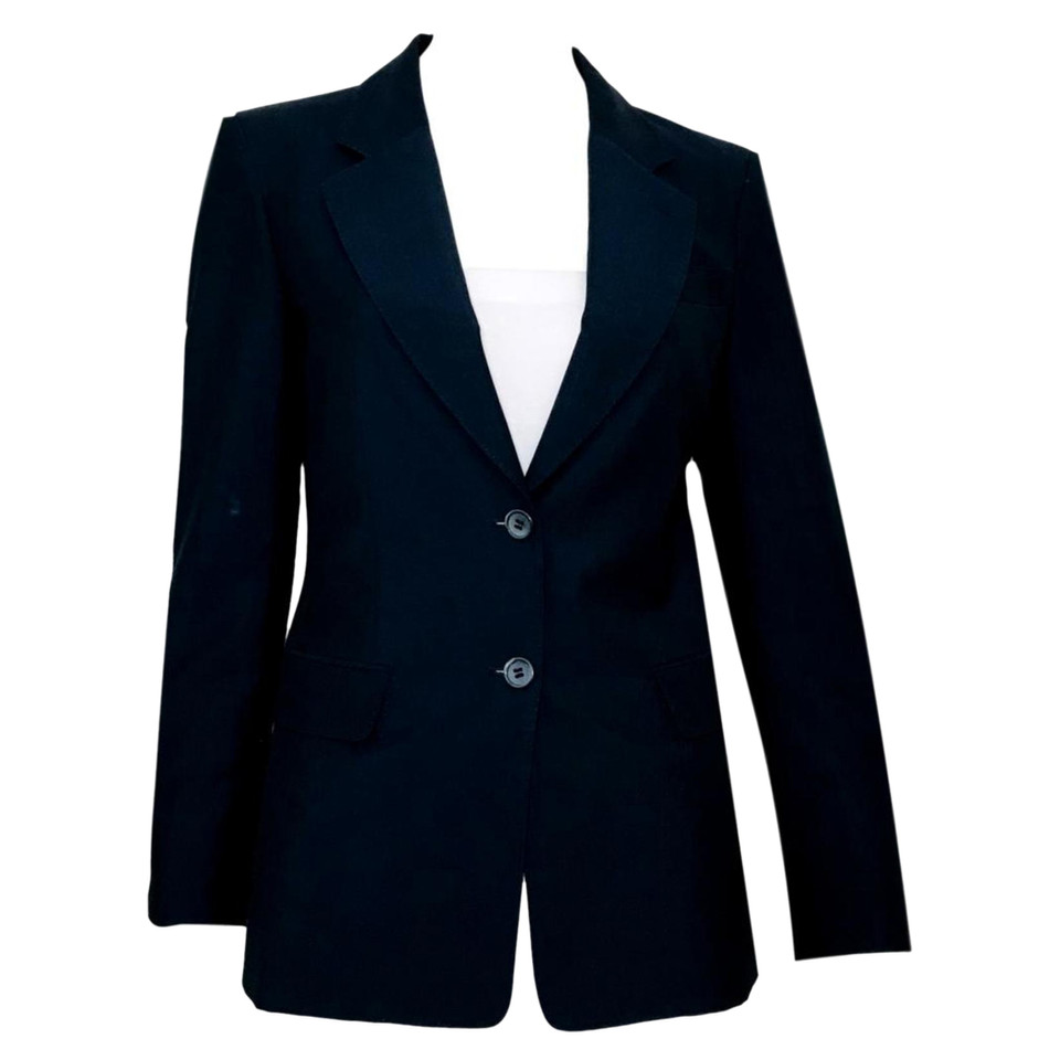 Yves Saint Laurent Blazer Wol in Blauw