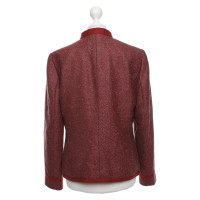 Rena Lange Giacca sportiva in tweed di colore rosso