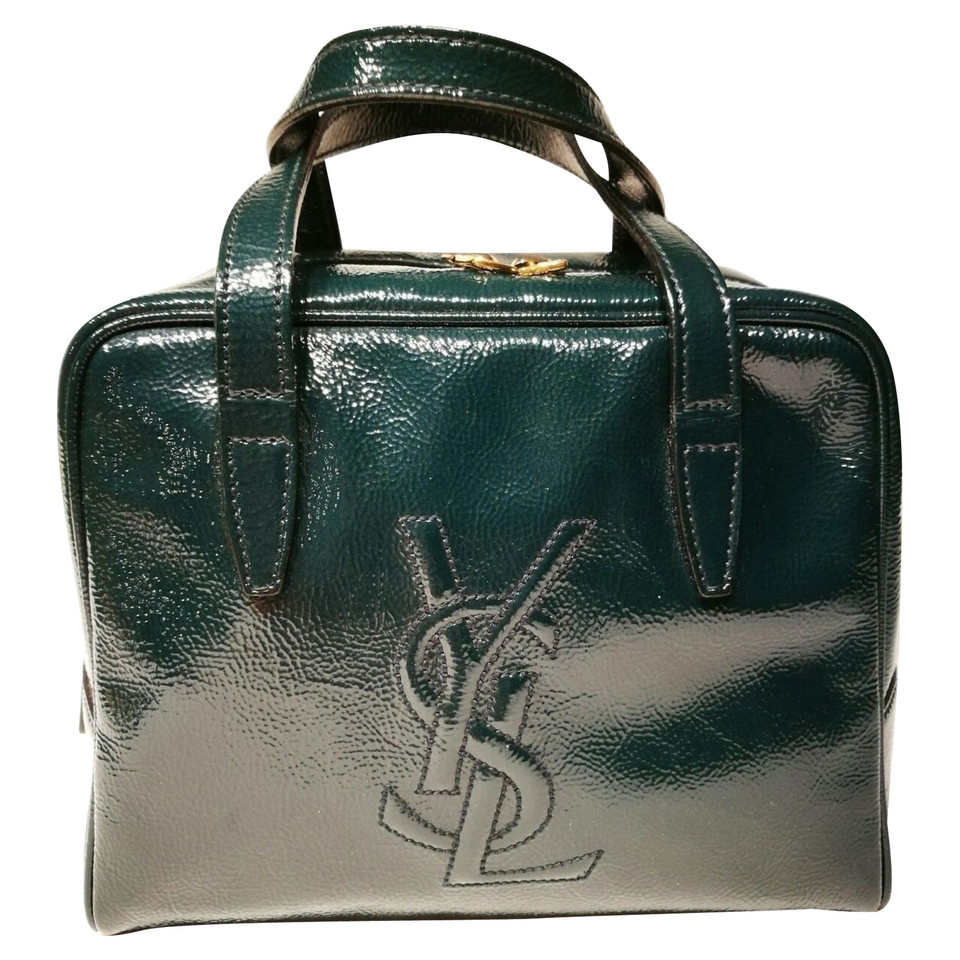 Yves Saint Laurent Lackleder-Handtasche mit Monogram