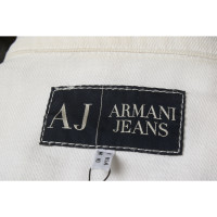Armani Jeans Jas/Mantel Katoen in Wit