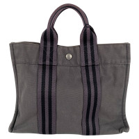 Hermès Fourre Tout Bag in Cotone in Grigio