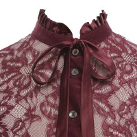 D&G Lace blouse in Bordeaux