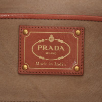 Prada clutch with braided pattern