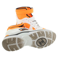 Chanel Sneakers in white / orange