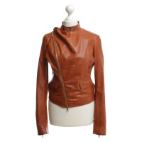 Dsquared2 Veste en cuir style motard