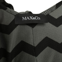 Max & Co Abito in seta nero/grigio