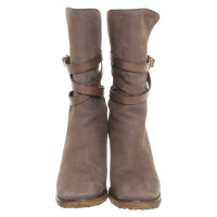 Tory Burch Boots Leather in Taupe