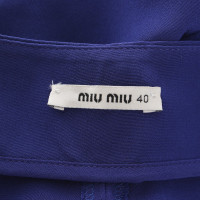 Miu Miu trousers in blue
