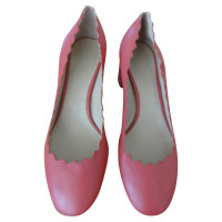 Chloé Pumps/Peeptoes Leer in Roze