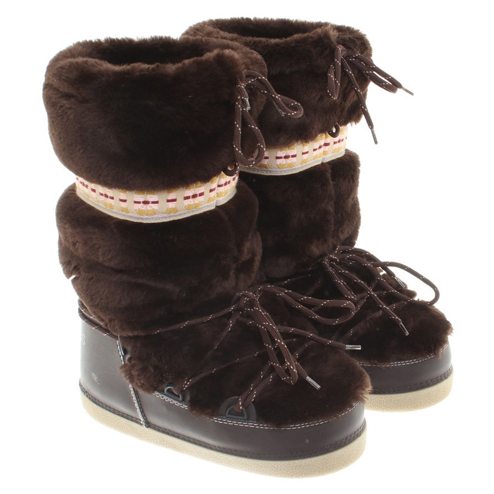 Marc Jacobs Fur boots in brown