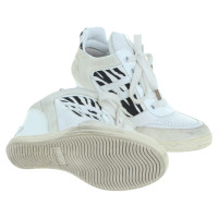 Hogan Cales de baskets en blanc