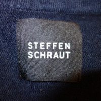 Steffen Schraut Maglia con dettagli in pelle