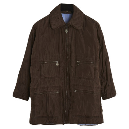 Chanel Jacket/Coat Silk in Brown