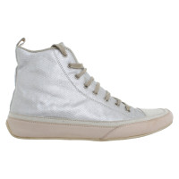 Emma Hope´S Shoes Sneakers aus Leder in Silbern