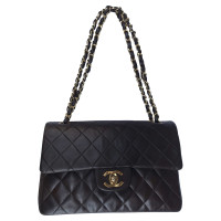 Chanel Classic Flap Bag Small Leer in Bruin