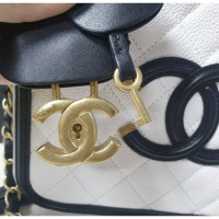 Chanel Vanity Case aus Leder in Weiß