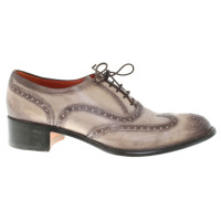 Santoni Lace-up shoes Leather in Taupe