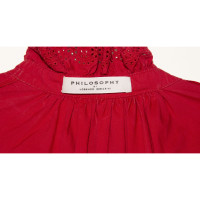 Philosophy Di Lorenzo Serafini Kleid aus Baumwolle in Rot