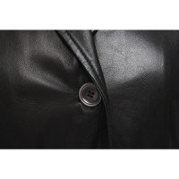 Orciani Jacke/Mantel aus Leder in Schwarz