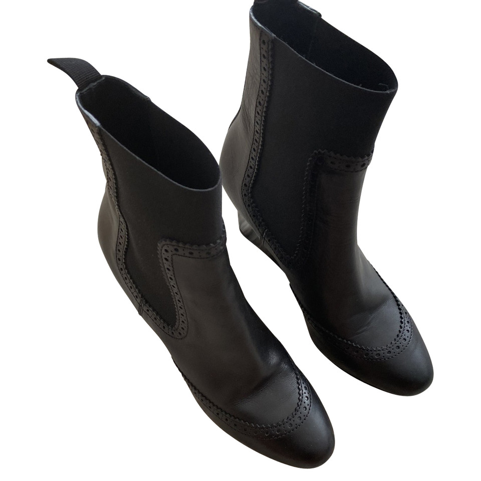 Balenciaga Bottines en Cuir en Noir