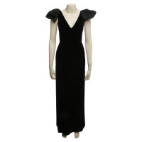 Armani Collezioni Fluwelen jurk in zwart