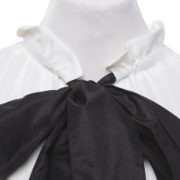 Valentino Garavani Silk blouse in cream / black