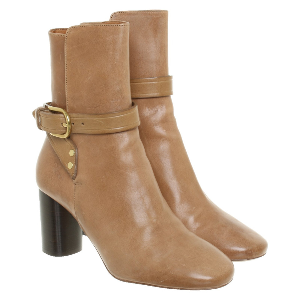 Isabel Marant Boots Leather in Beige
