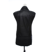 Costume National Vest Leather in Black