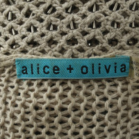 Alice + Olivia Cardigan en beige / Chrome