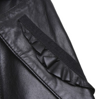 Marc Cain Lederblazer in Schwarz