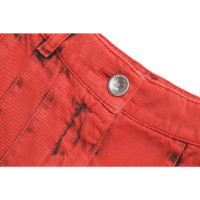 Chanel Jeans aus Baumwolle in Rot