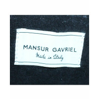 Mansur Gavriel Clutch en Daim en Noir