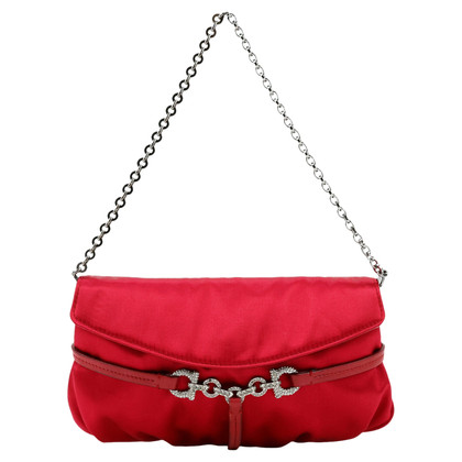Salvatore Ferragamo Handbag Silk in Red
