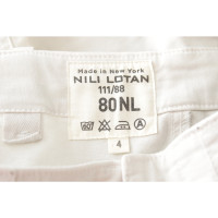 Nili Lotan Hose aus Baumwolle in Creme