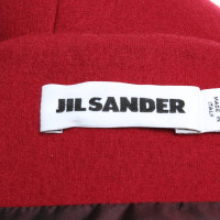 Jil Sander Wollrock in Rot