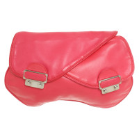 Gianvito Rossi Clutch aus Leder in Rosa / Pink