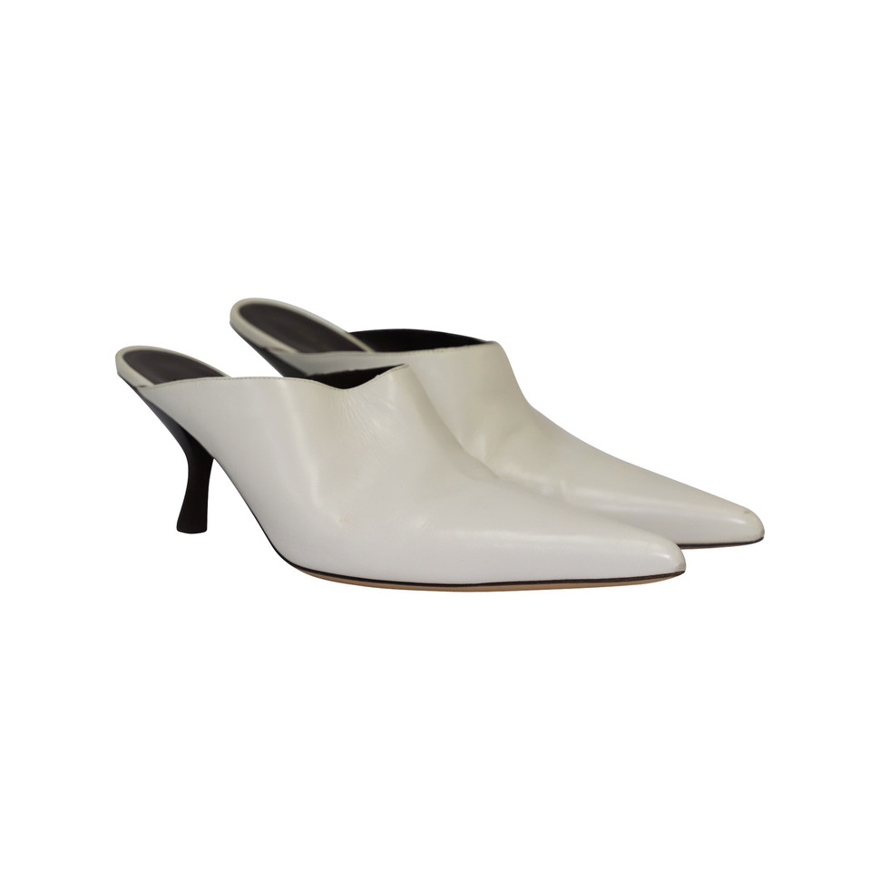 The Row Sandali in Pelle in Bianco