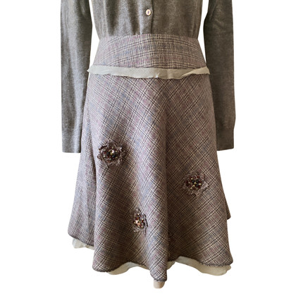 Stefanel Skirt Wool in Brown