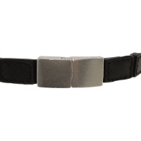 Armani Leren armband in zwart