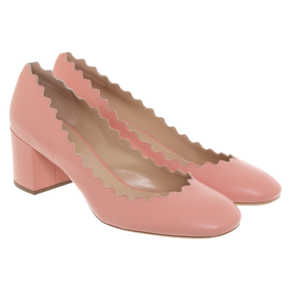 Chloé Pumps/Peeptoes Leather in Pink