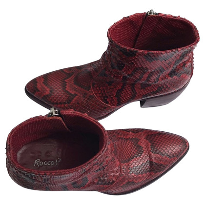Rocco P. Ankle boots Leather in Red