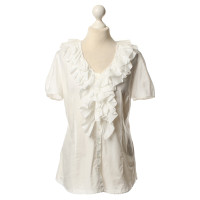 Van Laack White blouse with Ruffles