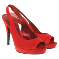 Pollini Pumps/Peeptoes in Rot