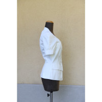 Mugler Veste/Manteau en Coton en Blanc