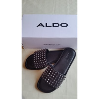 Aldo Sandalen aus Leder in Schwarz