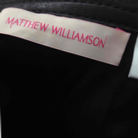 Matthew Williamson Rock aus Leder in Schwarz