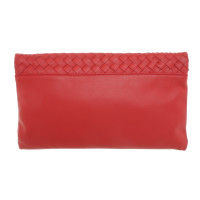 Abro Clutch Bag Leather in Red