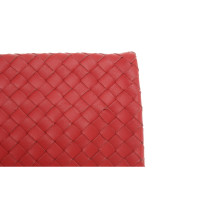 Abro Clutch Bag Leather in Red